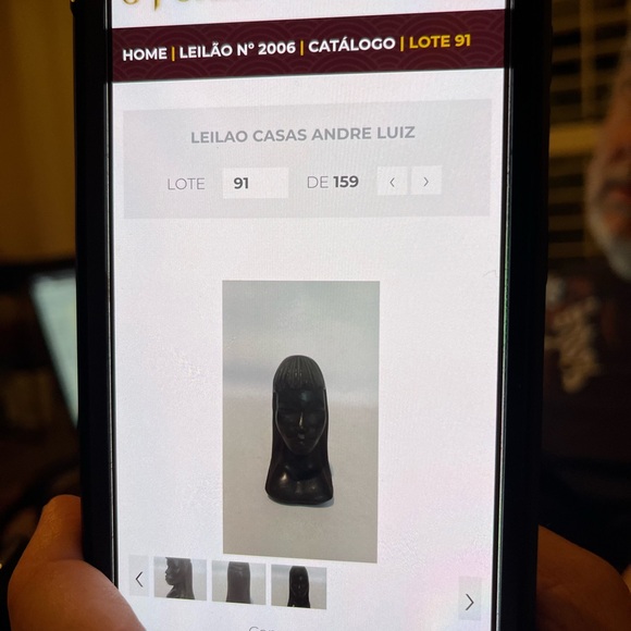 Sculpture hand carved wood. Representing an Indian woman and man measuring 11 cm - Picture 15 of 16